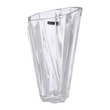 Bohemia Crystal - Wavy Crystal Vase - 30.5cm - Clear