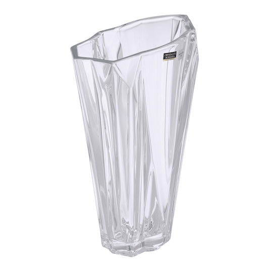 Bohemia Crystal - Wavy Crystal Vase - 30.5cm - Clear