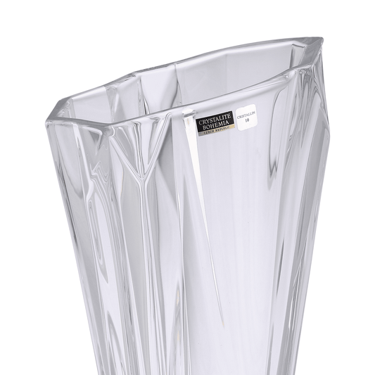 Bohemia Crystal - Crystal Footed Vase - 38cm - Clear