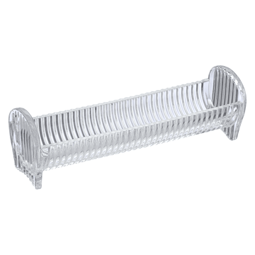 Bohemia Crystal - Crystal Biscuit Tray With Handles - Hand Cut - Clear - 23x7x5cm