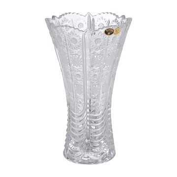 Bohemia Crystal - Hand Cut Crystal Vase - Clear - 15x24cm