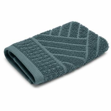 Senzo - Marianna Towel 30x30 cm - Petroleum - 100% Egyptian Cotton