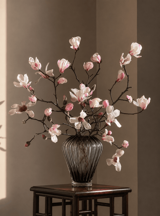 Degwana - Glass Vase - Black - 20x25cm