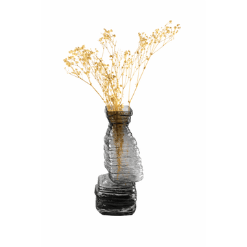 Degwana - Glass Vase - Black - 10x30cm