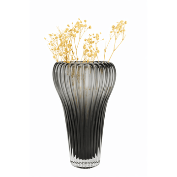Degwana - Glass Vase - Black - 28x17 cm