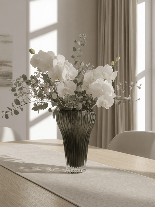 Degwana - Glass Vase - Black - 28x17 cm