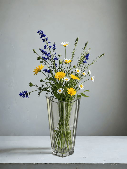 Glass Vase - Clear - 28x13cm
