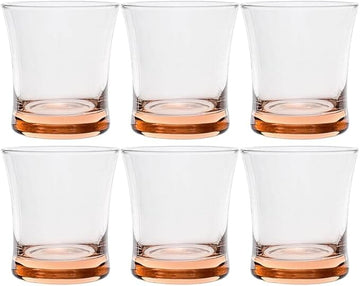 Pasabahce - Azur Tumbler Glass Set 6 Pieces - Pink - 240ml