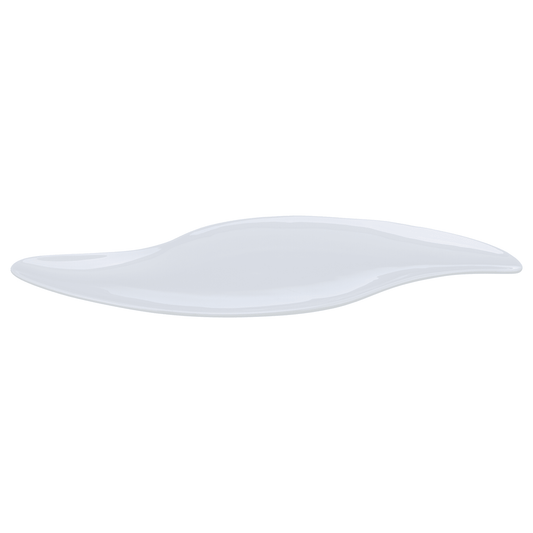 Senzo - S Shaped Serving Platter - White - Porcelain - 51x19cm - 520001193