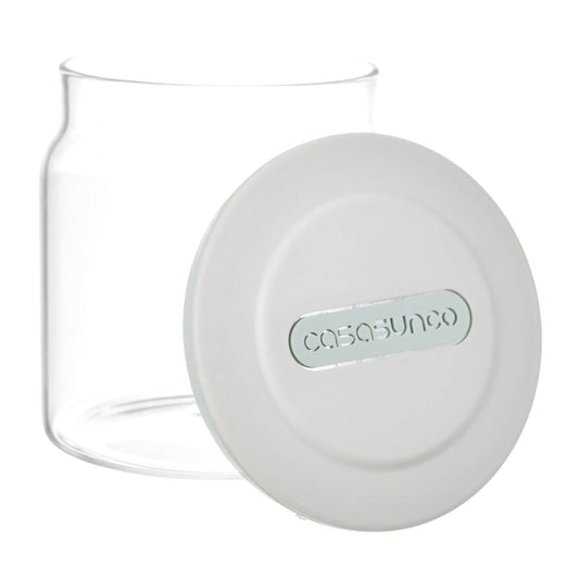 CasaSunco - Glass Jar with Silicone Cover - Green - 8x10cm - 520008110