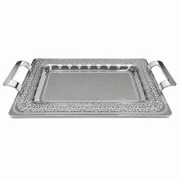 Elegant Gioel - Teresa Tray Set 3 Pce - Silver - Stainless Steel 18/10