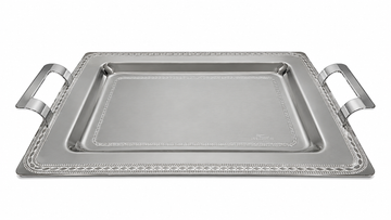 Elegant Gioiel - Piedra Tray Set 3 Pce - Silver - Stainless Steel 18/10