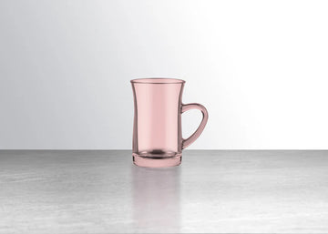 Pasabahce - Mila Glass Mug Set 6 Pieces - Pink - 150ml