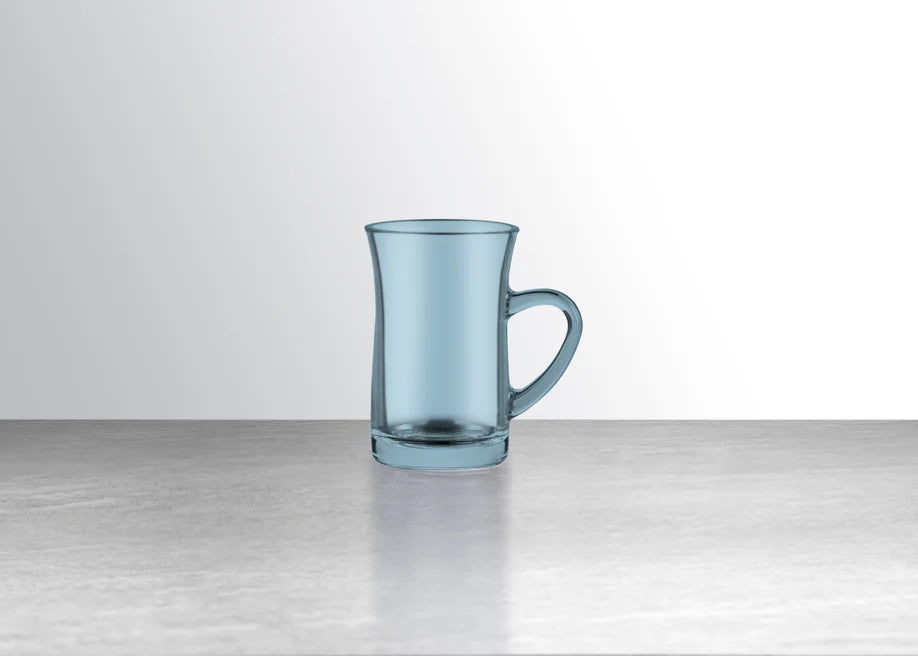 Pasabahce - Mila Glass Mug Set 6 Pieces - Turquoise - 150ml