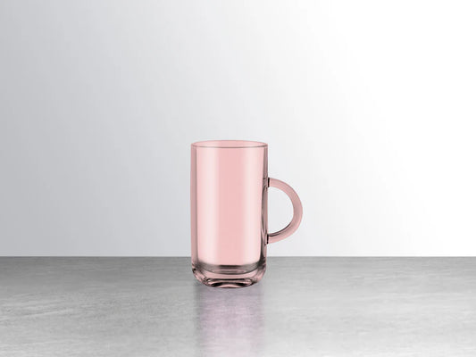 Pasabahce - Iconic Glass Mug Set 6 Pieces 270ml - Pink