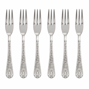 EME - Hermitage Cake Fork 6 Pcs - Stainless Steel 18/10 - Silver