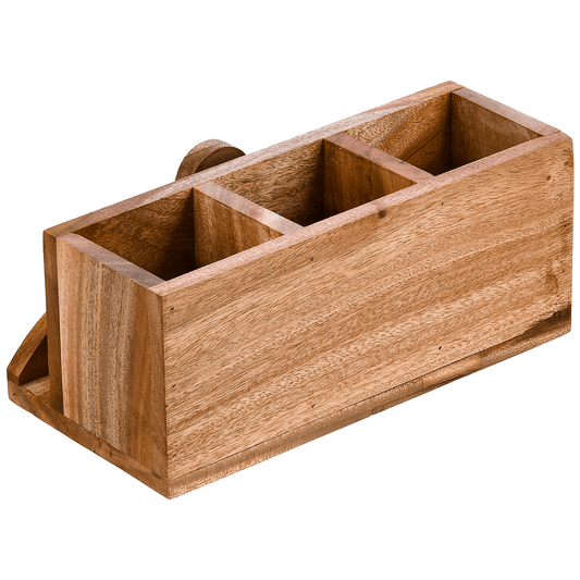 Senzo - Cutlery & Napkin Holder for Tables - Wood - 5900034