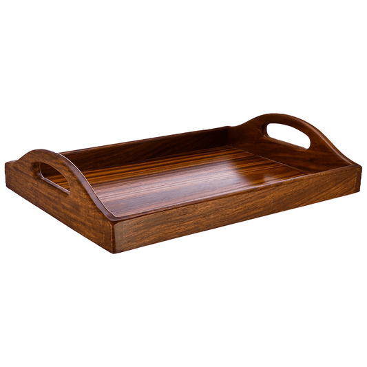 Senzo - Rectangular Tray Set 2 Pieces - Wood - 5900043