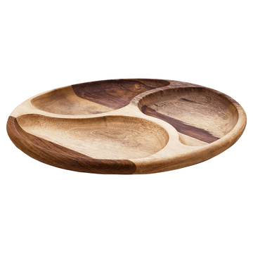 Senzo - Round Hors d'oeuvre 3 Parts - Wood - 30cm - 5900048