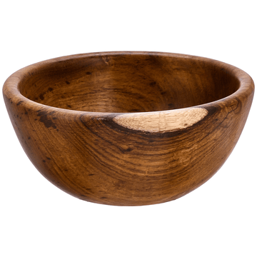 Senzo - Medium Round Wooden Bowl - Wood - 20cm - 5900058