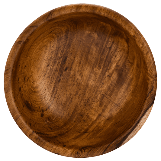 Senzo - Medium Round Wooden Bowl - Wood - 20cm - 5900058