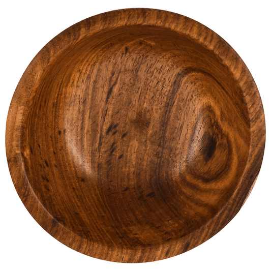 Senzo - Small Round Wooden Bowl - Wood - 15cm - 5900059