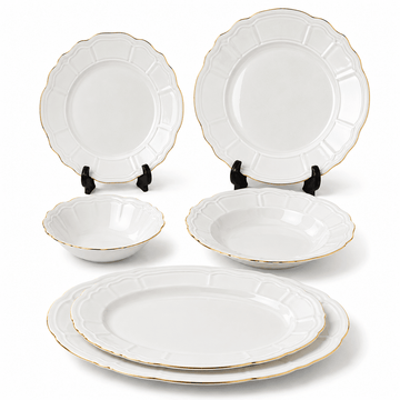 Istanbul - Gamze Daily Use Dinner Set 26 Pcs - Gold