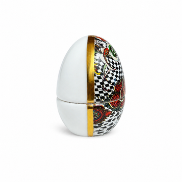 Ardor - Modern Colorful Egg - H 7.5 cm - Gold