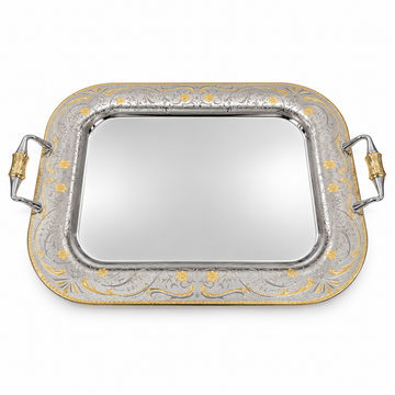 Elegant Gioiel - Isabelle Rectangular Tray - 50 cm - Gold - Stainless Steel 18/10