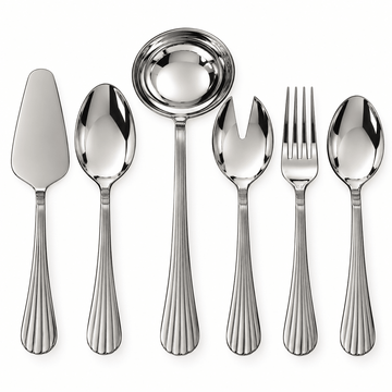 EME - Eden Serving Set 6 Pcs - Stainless Steel18/10 - Silver