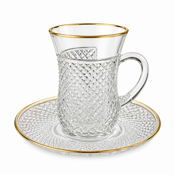 Pasabahce - Kiev Mug Set 6 Pcs - 145 ml - Gold