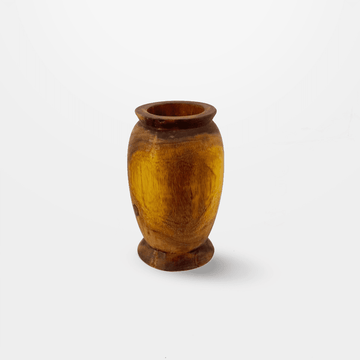 Senzo - Wooden Vase - Wood - 12x19cm