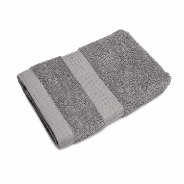 Senzo - Raghd Towel 30x30 cm - Grey - 100% Egyptian Cotton