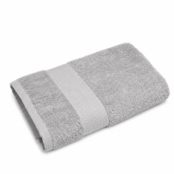 Senzo - Raghd Towel 70x140 cm - Grey - 100% Egyptian Cotton