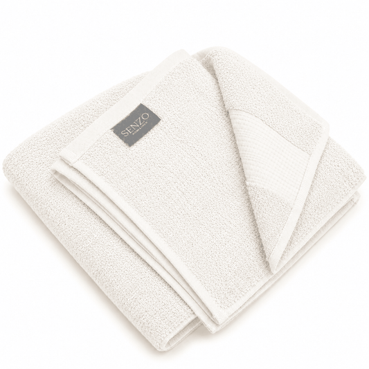 Senzo - Raghd Towel 70x140 cm - Off White - 100% Egyptian Cotton