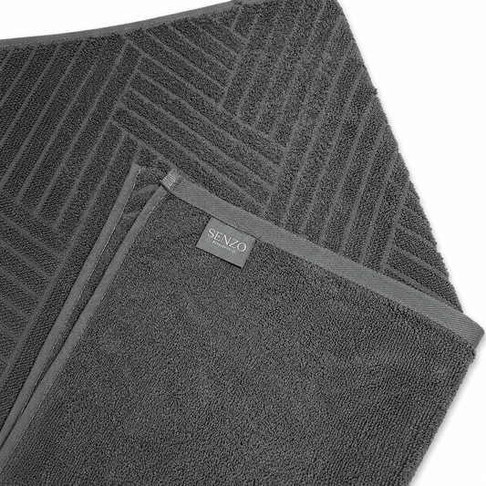 Senzo - Marianna Towel 70x140 cm - Grey - 100% Egyptian Cotton