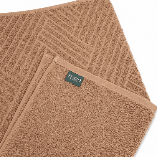Senzo - Marianna Towel 70x140 cm - Beige - 100% Egyptian Cotton