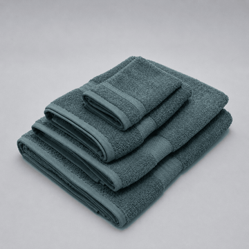 Senzo - Classic Towel Set 4 Pieces - Petroleum - 100% Egyptian Cotton