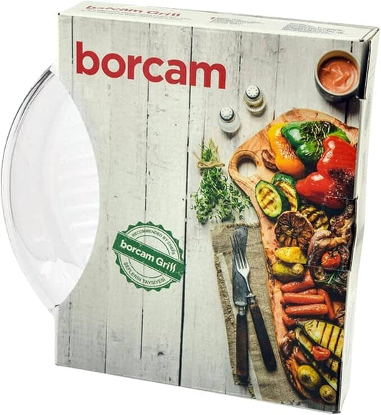 Borcam - Grill Round Tray Clear - 26cm - Glass