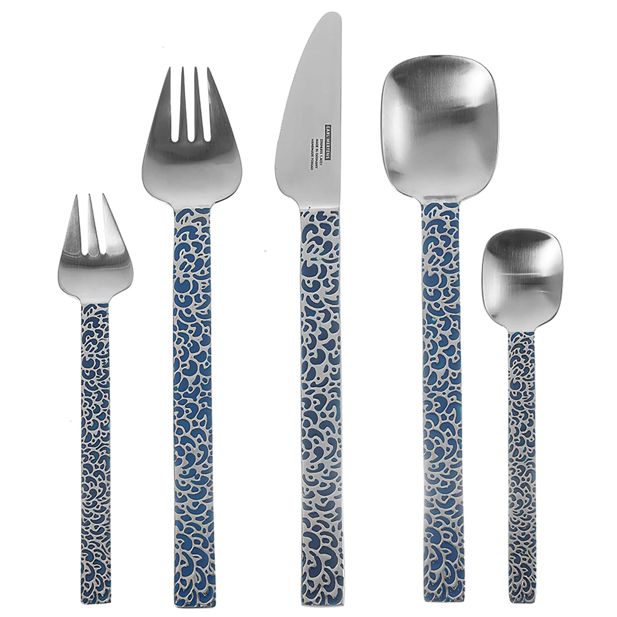 Carl Mertens - Daily Use Cutlery Set 30 Pieces - Blue - Stainless Steel 18/10 - 6200094
