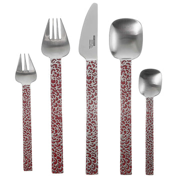 كارل ميرتنز - طقم أدوات مائدة للاستخدام اليومي 30 قطعة - أحمر - ستانلس ستيل 18/10 - 6200095