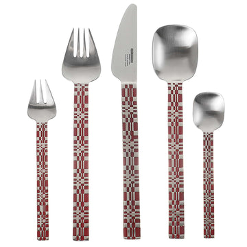 Carl Mertens - Daily Use Cutlery Set 30 Pieces - Red - Stainless Steel 18/10 - 6200098