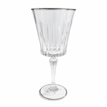 RCR - Timeless Goblet Glass Set 6 Pcs - 250 ml - Silver