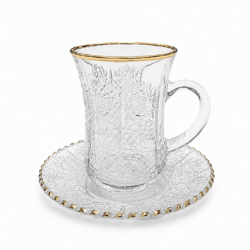Bohemia Crystal - Istikanna Set - 145 ml -Gold