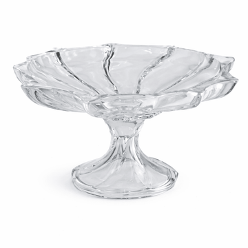 Footed Glass Plate - Clear - 30x15cm