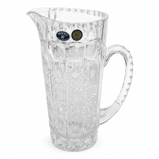 Bohemia Crystal - Hand Cut Highball Drink Set 7 Pcs -1L & 220ml - Clear