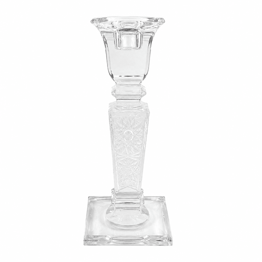 Bohemia Crystal - Candle Holder Set 2 Pcs - 18 cm - Clear