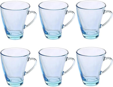 Pasabahce - Penguen Glass Mug Set 6 Pieces - Turquoise - 170ml