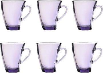 Pasabahce - Penguen Glass Mug Set 6 Pieces - Purple - 170ml