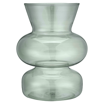 Senzo - Round Flower Vase - Green - 24cm - Glass - 74000125